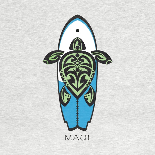 Tribal Turtle Tattoo Surfer Dude / Maui by srwdesign